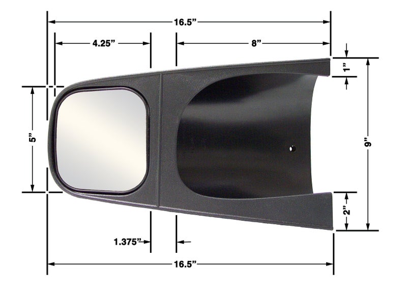 CIPA 11600 Custom Towing Mirror - Ford/Lincoln, Pair, chrome - Image 2